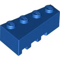Brick Wedged, Angled 4 x 2 Right / Blue