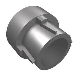 Technic Driving Ring Extension, 4 Ridges / Flat Silver