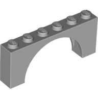 Brick Arch 1 x 6 x 2 - Thin Top without Reinforced Underside [New Version] / Light Bluish Gray