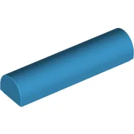Brick Curved 1 x 4 x 2/3 Double, No Studs / Dark Azure