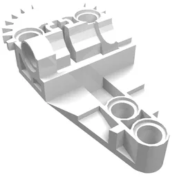 Technic Gearbox Half / White