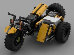 42099 D model - Motorcycle with sidecar