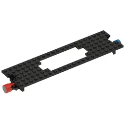 Train Base 6 x 22 with Magnets / Black