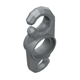Large Figure Accessory, Chain Link Section / Pearl Light Gray
