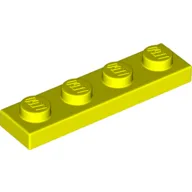 Plate 1 x 4 / Vibrant Yellow