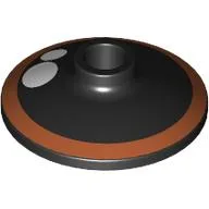 Dish 2 x 2 Inverted [Radar] with Reddish Orange Eye Print