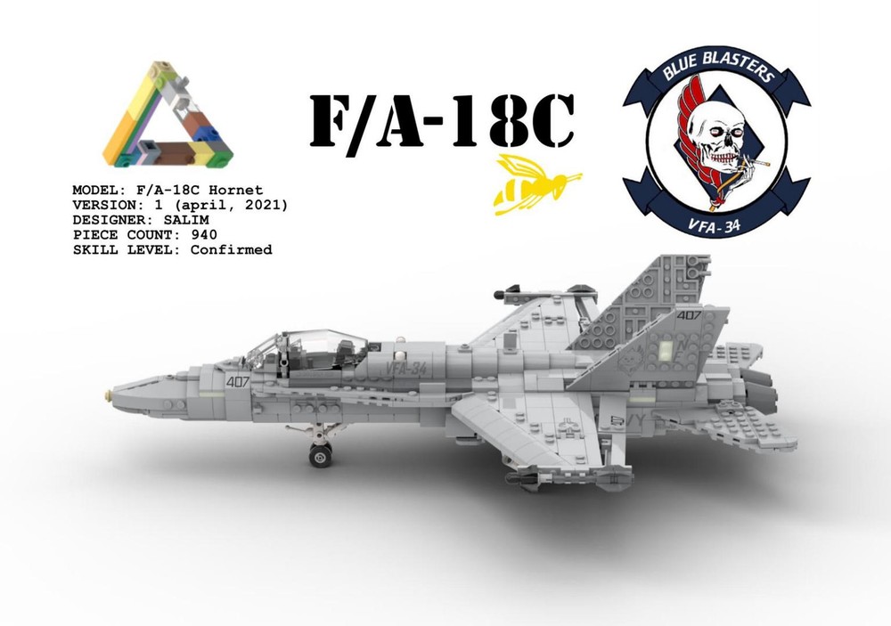 Lego McDonnell Douglas F-18C Hornet LEGO