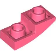 Brick Curved Inverted 2 x 1 / Coral