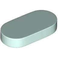 Tile Round 1 x 2 / Light Aqua