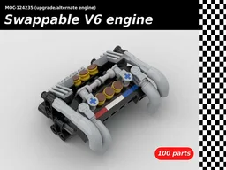 Swappable naturally aspirated V6 engine