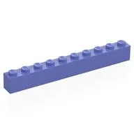 Brick 1 x 10 / Blue Violet