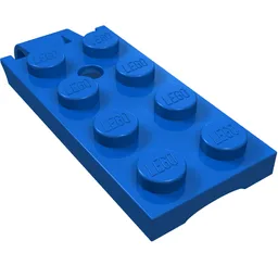 Hinge Plate 2 x 5 Top / Blue