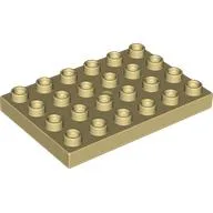 Duplo Plate 4 x 6 / Tan