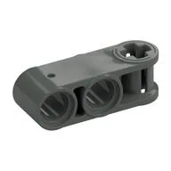 Technic Axle and Pin Connector Perpendicular 3L with 2 Pin Holes / Dark Gray