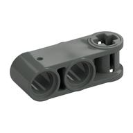 Lego Technic Axle and Pin Connector Perpendicular 3L with 2 Pin Holes / Dark Gray