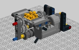 It can handle the forward and backward gearboxes with large torque, and has its own gearshift motor (servo motor)