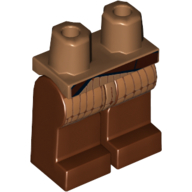 Lego Hips and Reddish Brown Legs with Belt over Long Mesh Tunic Print (Skiff Guard) / Medium Nougat