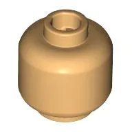 Minifig Head [Plain] [Hollow Stud] / Warm Tan