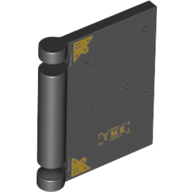 Lego Book Cover with Gold 'TMR', Decorations print / Black
