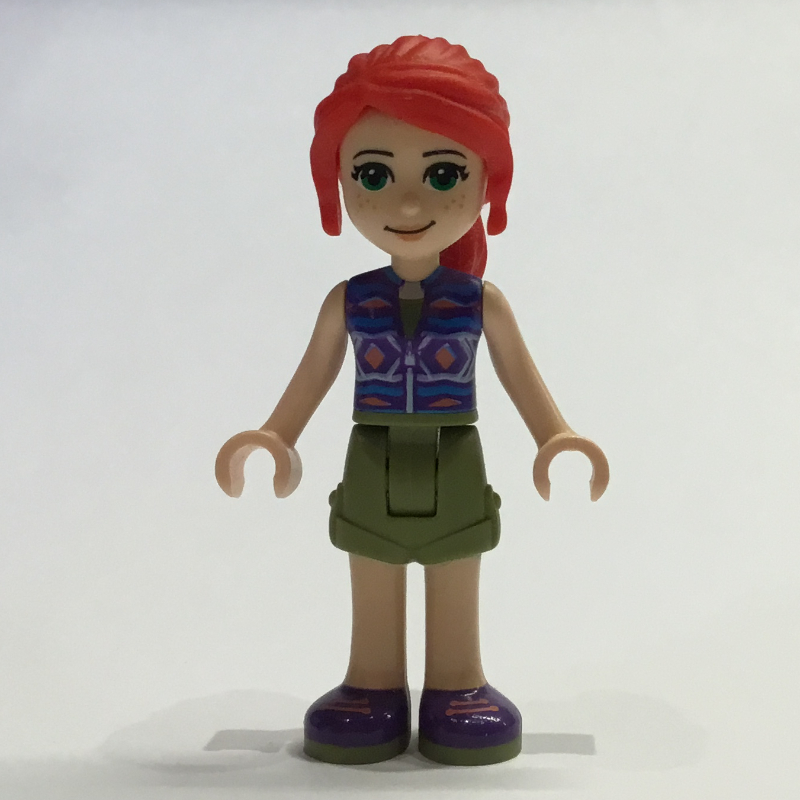 Lego Mia - Dark Purple Top, Olive Green Skirt