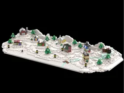 Tiny Winter Village Display