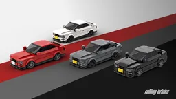 Audi S2 Coupe - in 4 colors: red, white, dark grey, black