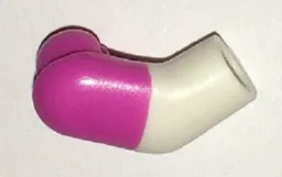 Arm, Right with Molded Dark Pink Short Sleeve Pattern
