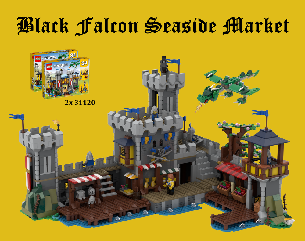 Lego Black Falcon Seaside Market