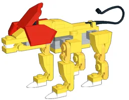 Yellow Lion Beast Mech