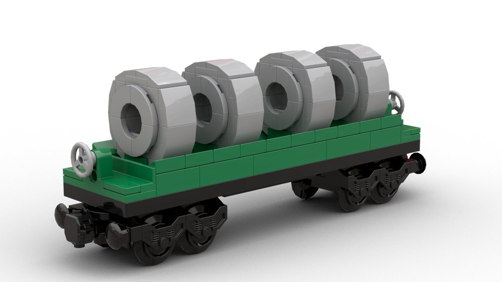 Lego Coil Car (Burlington Northern Color Scheme)