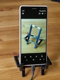 Foldable phone stand (cheap & works great)