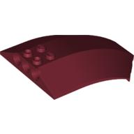 Lego Windscreen 8 x 6 x 2 Curved / Dark Red
