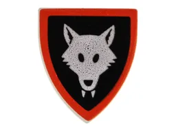Shield Triangular with Wolfpack Print