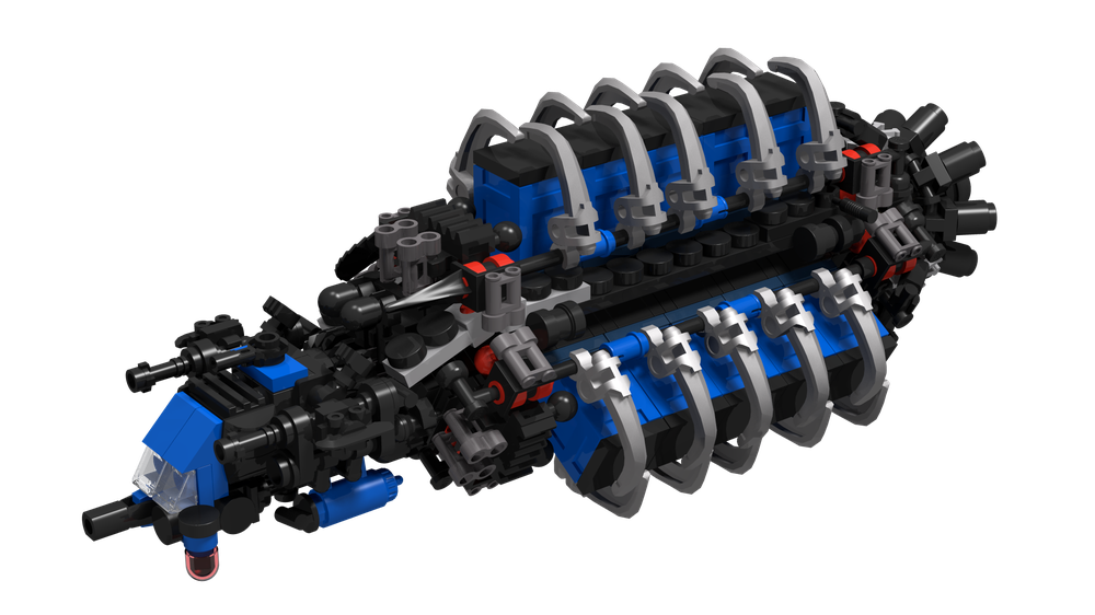 Lego Micro Scale Neo-Classic Inter-planetary Freighter