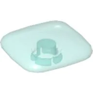 Clikits Icon, Square 2 x 2 Large with Pin / Trans-Light Blue