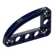 Lego Technic Beam 3 x 5 L-Shape with Quarter Ellipse Thin / Dark Blue
