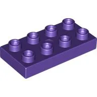 Duplo Plate 2 x 4 / Dark Purple