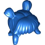 Lego Hair Long with 2 Buns [PLAIN] / Blue