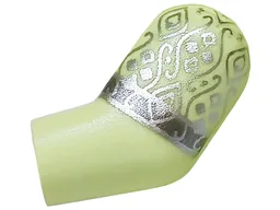 Arm, Left with Silver Filigree and Dark Silver Hem Pattern / Yellowish Green