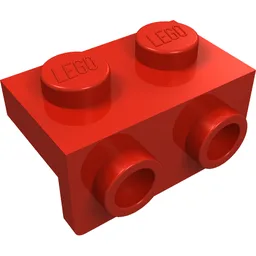 Bracket 1 x 2 - 1 x 2 / Red