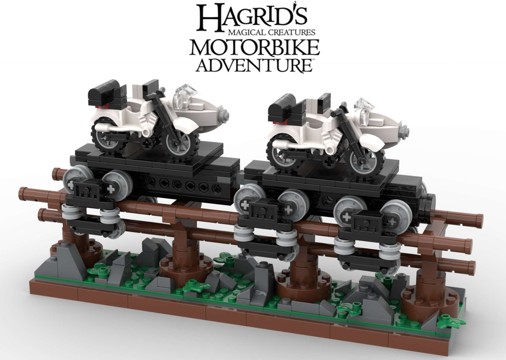 Lego Roller coaster - HP MAGICAL CREATURES MOTORBIKE ADVENTURE - Universal's Islands of Adventure
