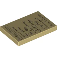 Tile 2 x 3 with 'Dumbledore's Army' and List of Names Print / Tan