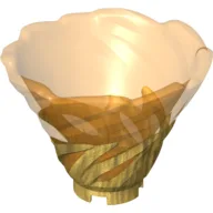 Cone Reverse, Spinner, with Marbled Trans-Orange Pattern / Pearl Gold