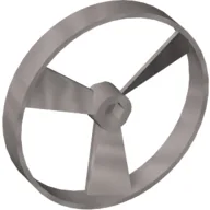 Large Figure Spinner / Propeller with Code Print (Rhotuka) / Pearl Light Gray