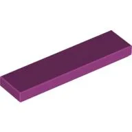 Tile 1 x 4 with Groove / Magenta