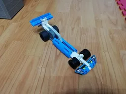 Dragster with pullback motor