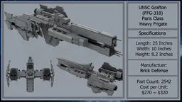 Halo UNSC Paris Class Heavy Frigate V1