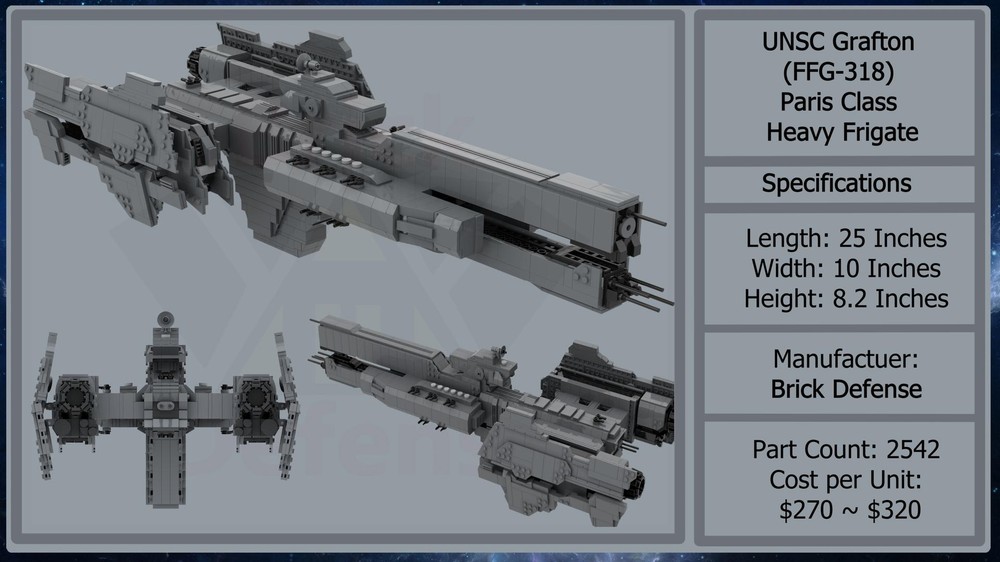 Lego Halo UNSC Paris Class Heavy Frigate V1