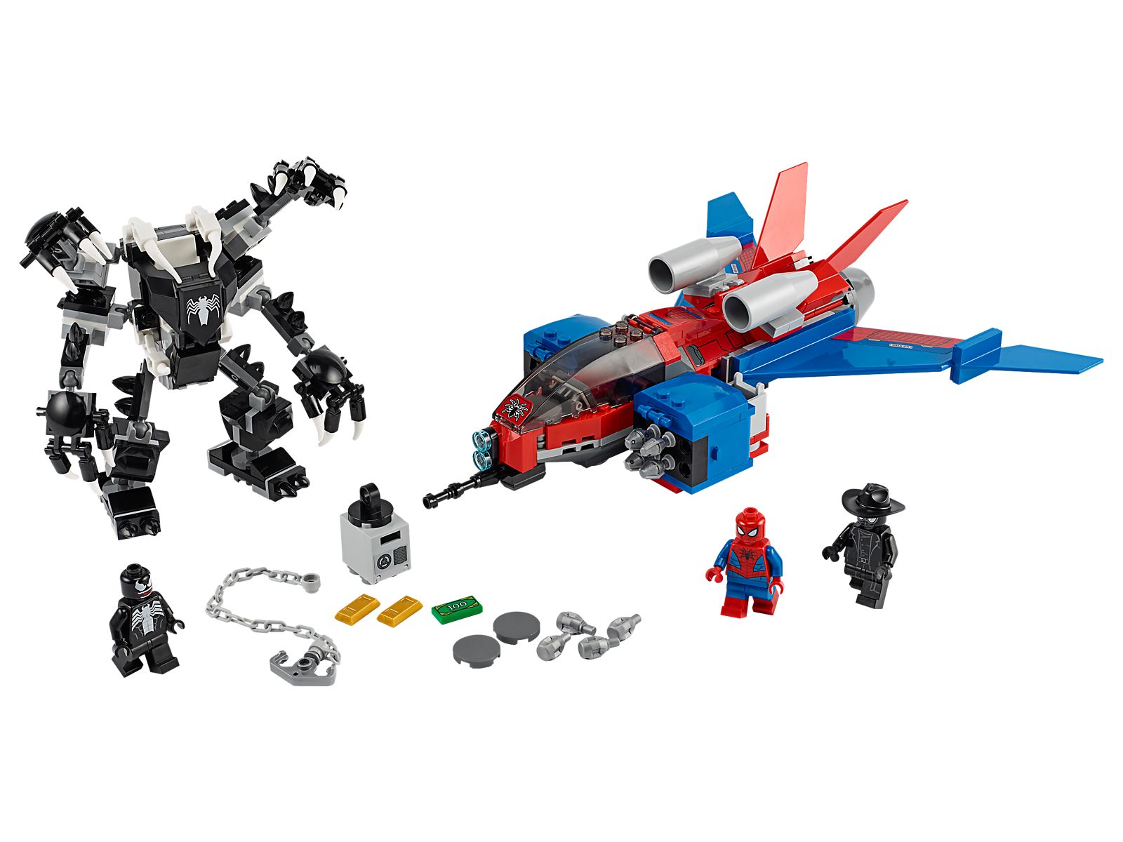 Lego Spiderjet vs. Venom Mech