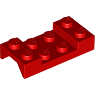 Lego Wheel Arch, Mudguard 2 x 4 Studded / Red